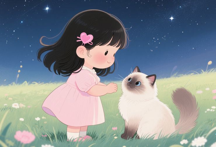 優雅大氣的殷姓女寶寶名字意境圖